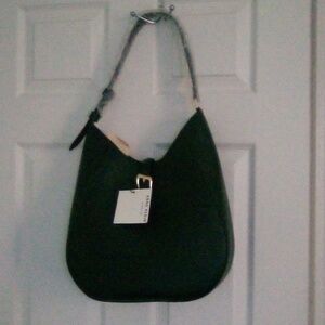 Black Shoulder Hobo Bag - ANNE KLEIN